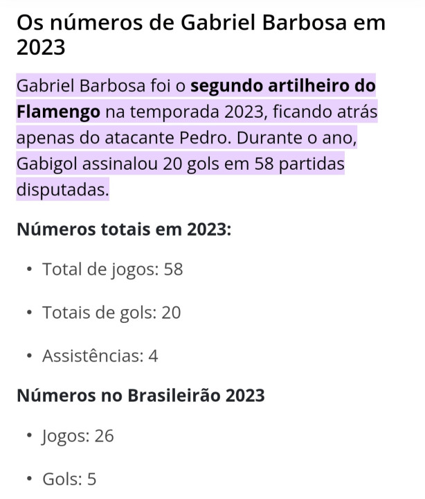 Pra quem vive pedindo Gabigol