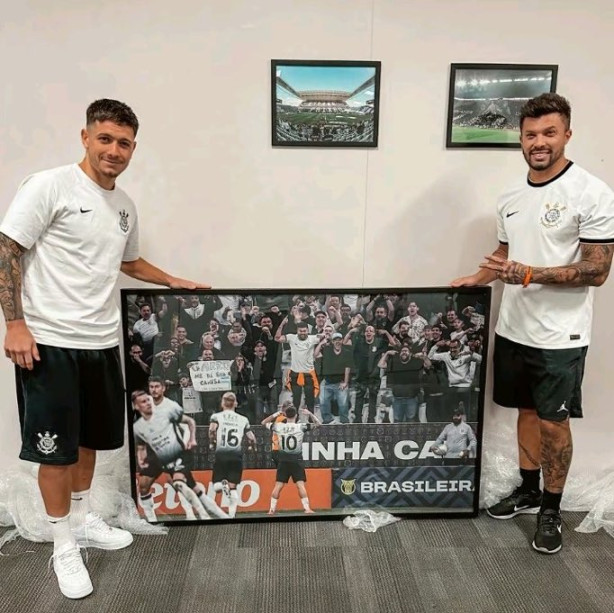 Torcedor fez um quadro para o Garro