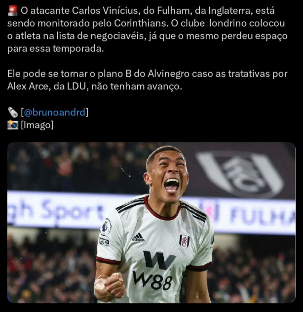 Arce ou Carlos Vinicius?