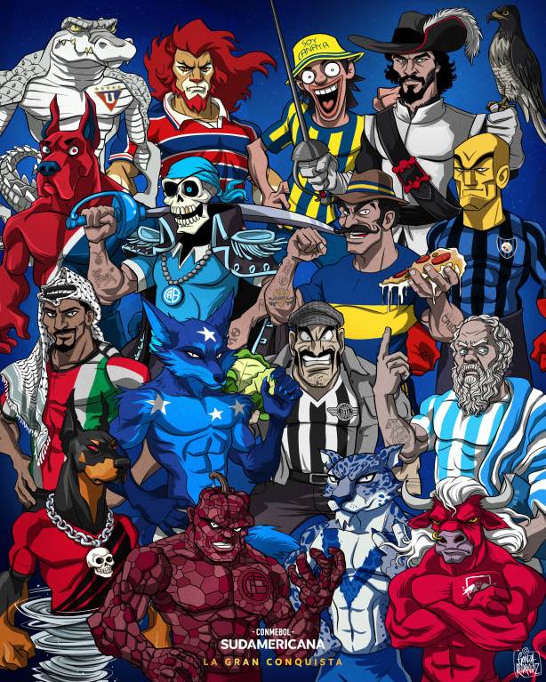 Arte dos Mascotes - Sul-americana