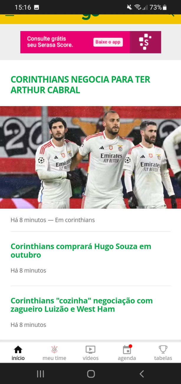 At� quem fim um centroavante bom..
