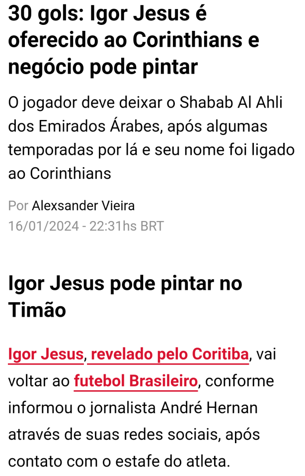 essas coisas s� acontecem no Corinthians mesmo