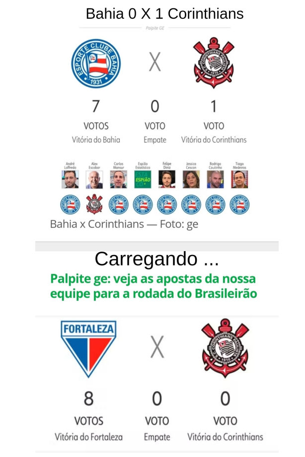 Fortaleza X Corinthians (Carregando...)