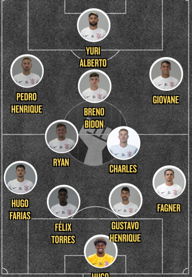 Time contra o juventude. Reservas: