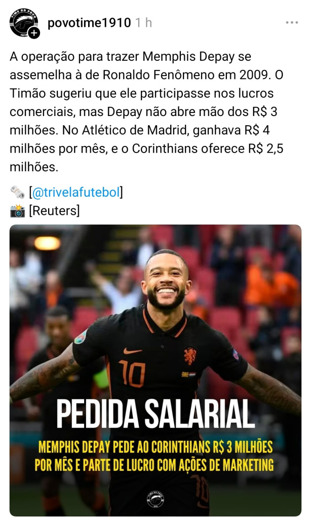 o Depay t� pedindo isso aqui?