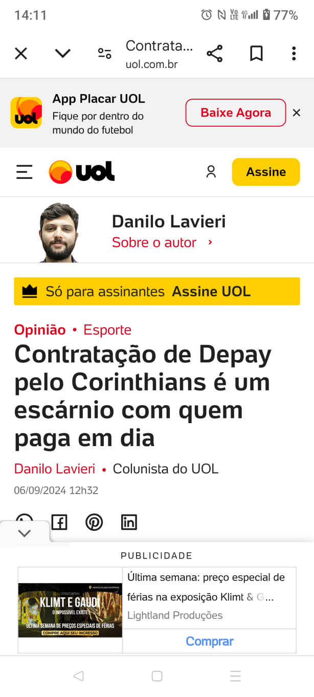 Uol se mordendo de raiva!