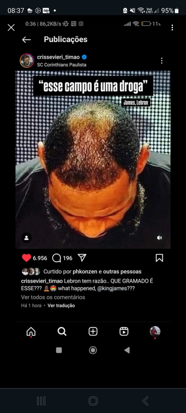 Lebron e o campo