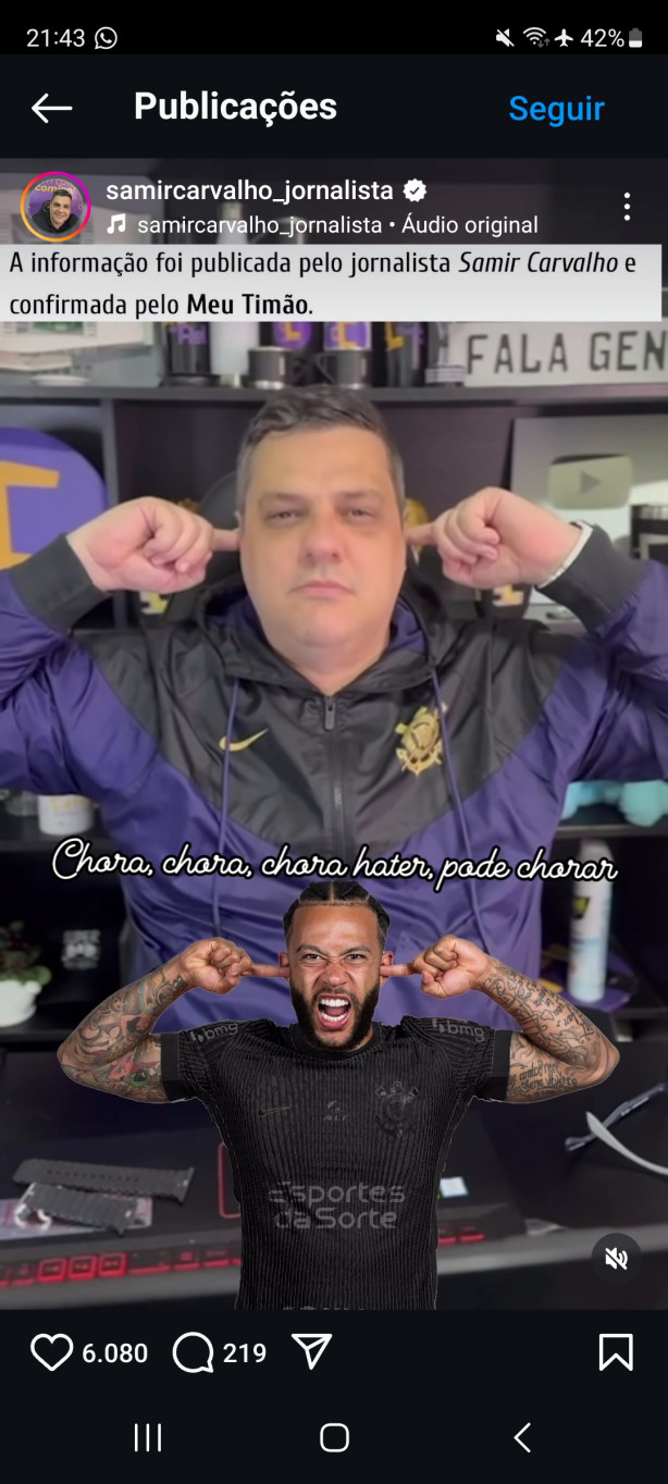 Esse cara � soberba pura...
