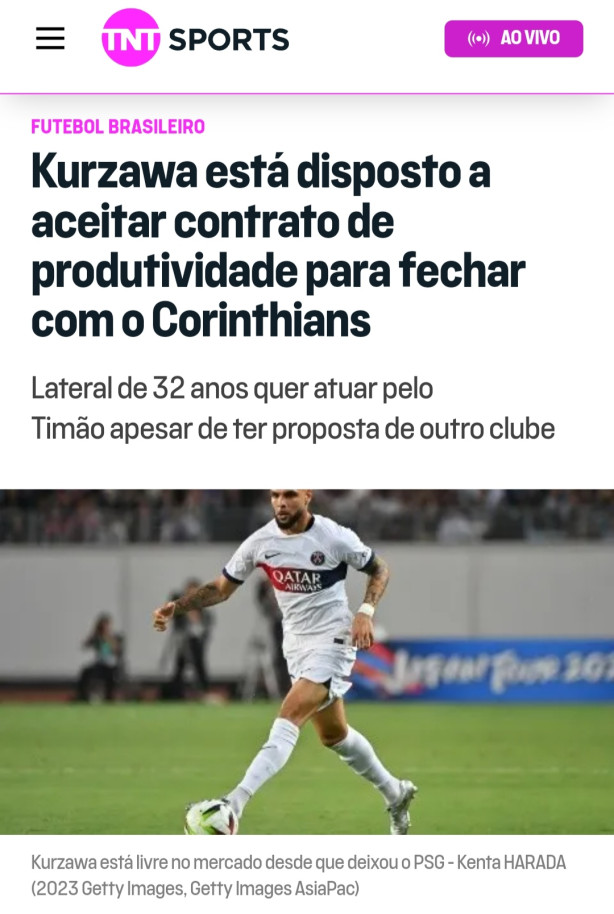 Kurzawa aceita proposta de produtividade