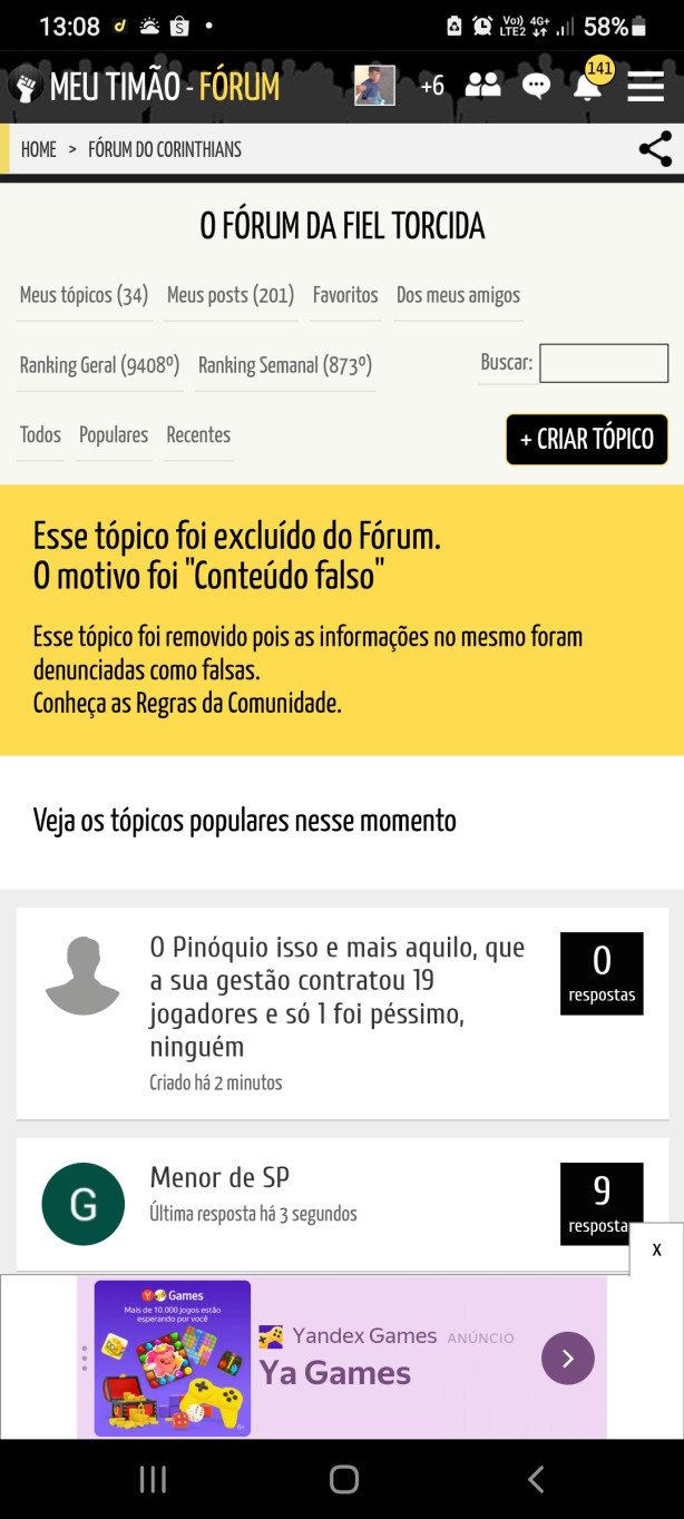 Parab�ns meu tim�o