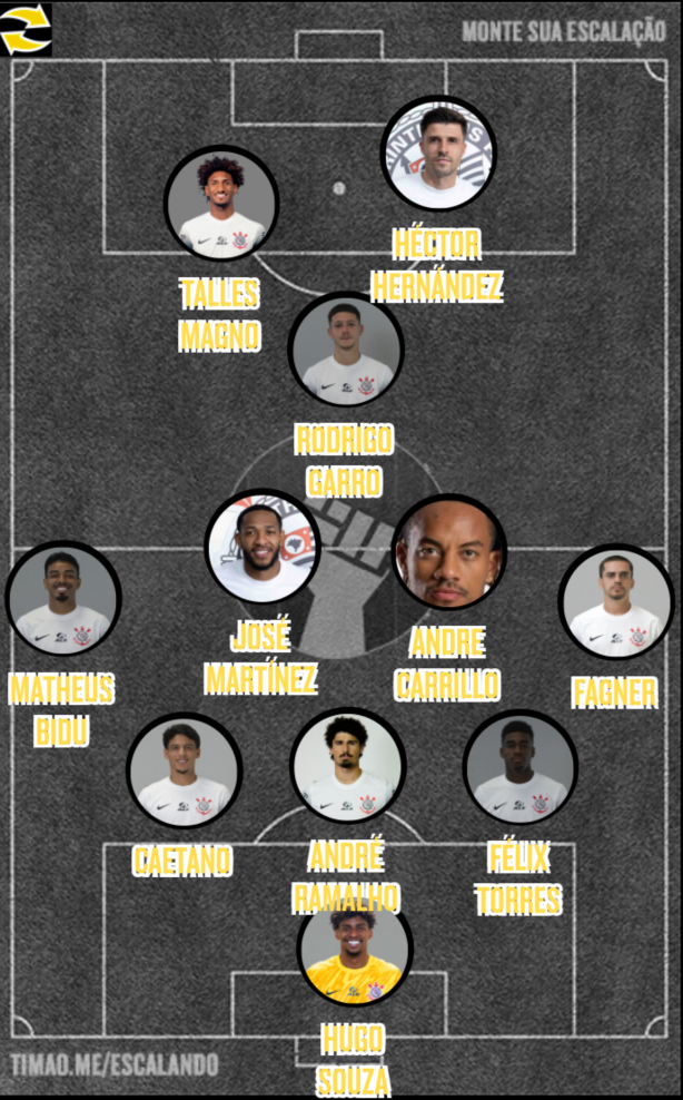 A escala��o para o jogo contra o Botafogo com certeza ser� essa: