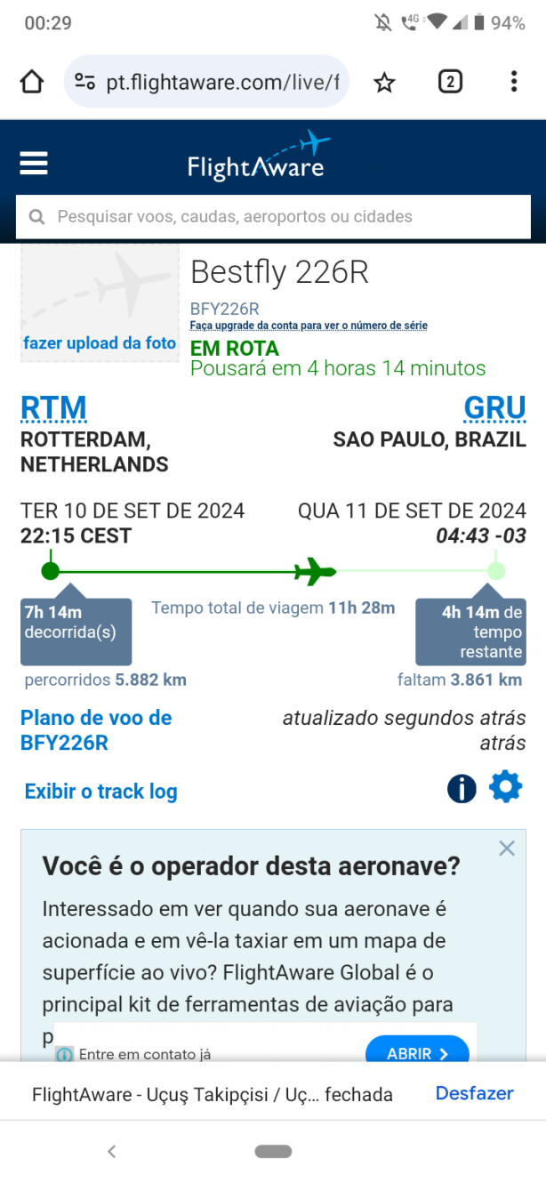 O homem t� chegando