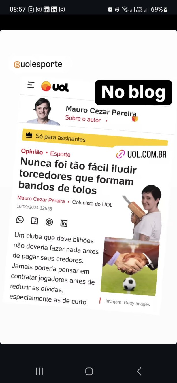 Esse cara t� perdendo a linha.