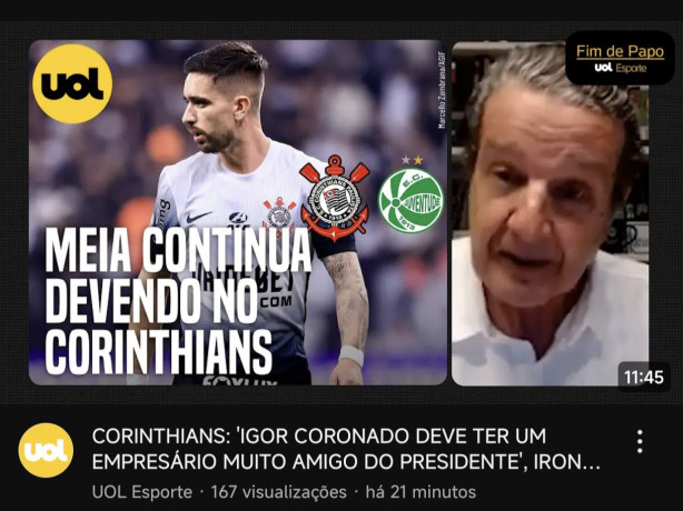 Mais uma do "corintiano" Juca Kfouri