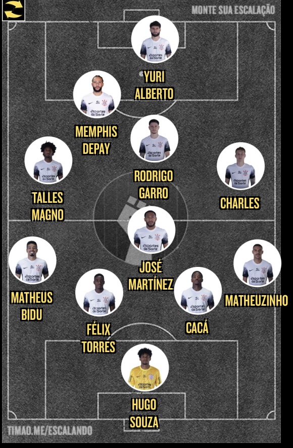 Yuri Alberto no s�bado contra o Atletico-GO