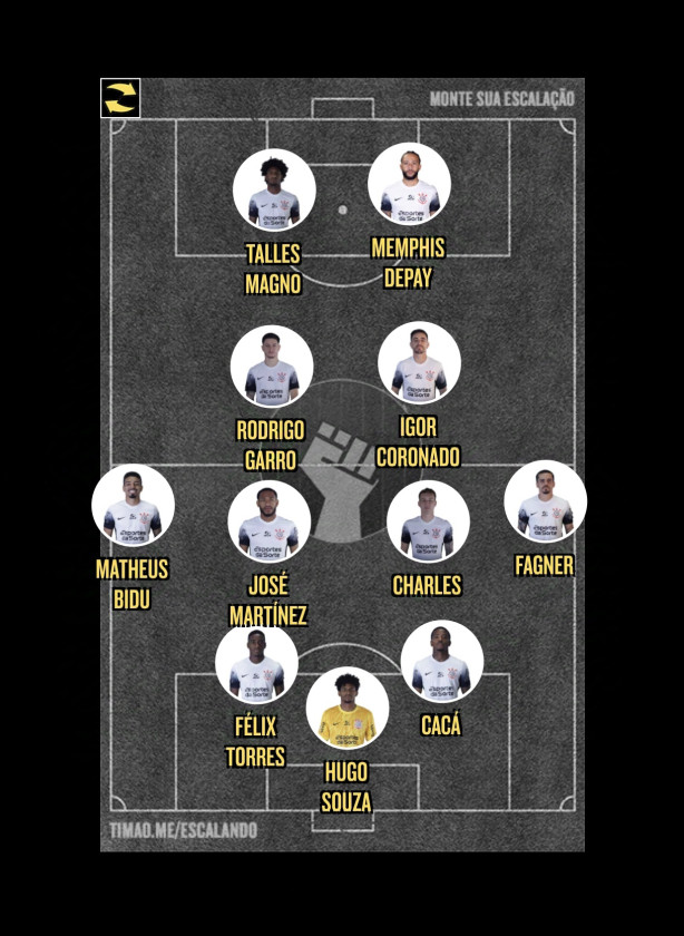 Pr�ximo jogo deve ser essa escala��o