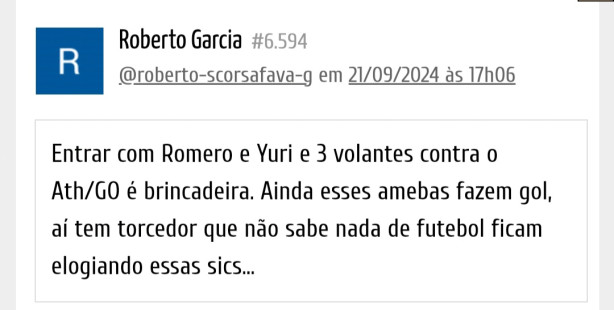 Oque leva algu�m que se diz corintiano...