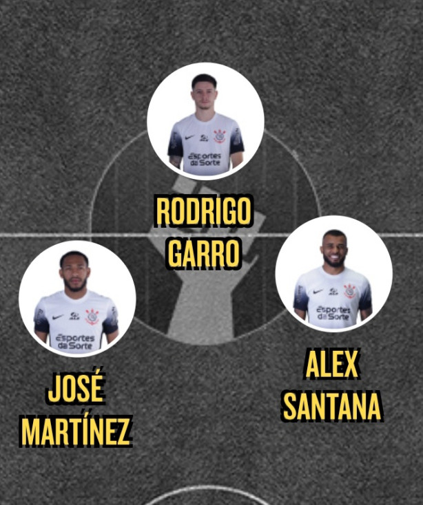 Esse meio de campo seria pesado: Mart�nez, Alex Santana e Garro