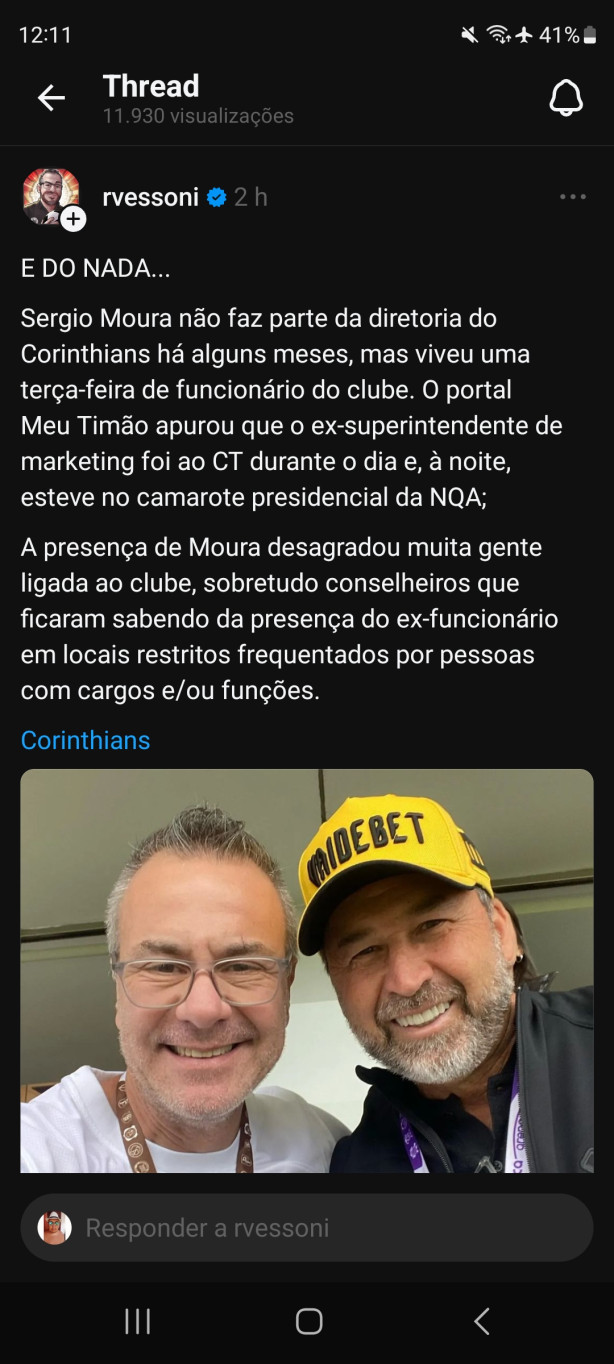 N�o come�a n�o Augusto Melo...