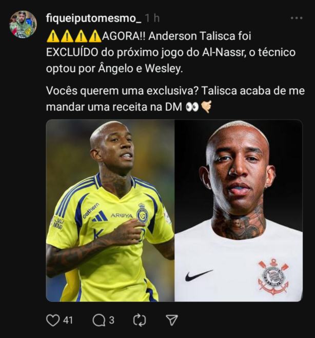 Anderson Talisca pra 2025?