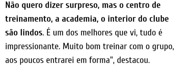 Essa declara��o do Memphis chamou aten��o