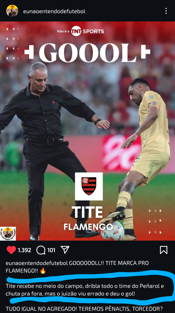 Gol do Tite kkkk