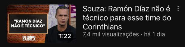 Ram�n n�o � t�cnico para o Corinthians