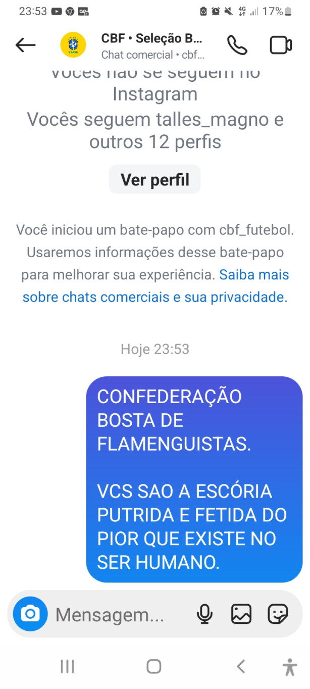 cbf, a vargonha nacional