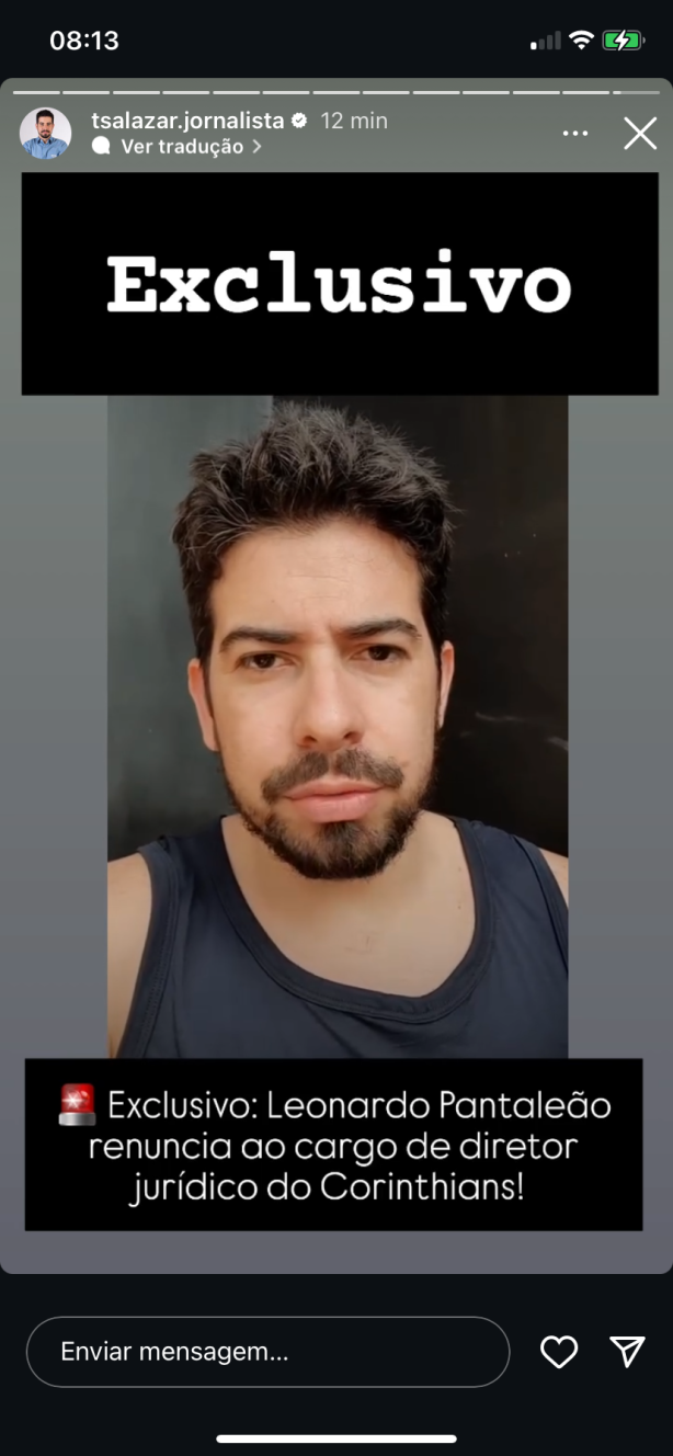 Leonardo Pantale�o, renunciou