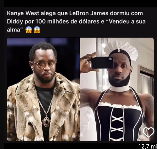 E o LeBron que criticou a grama da arena