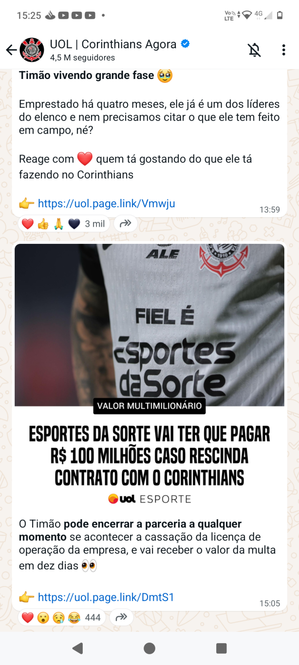 Eu avisei