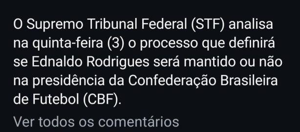 Presidente da CBF!