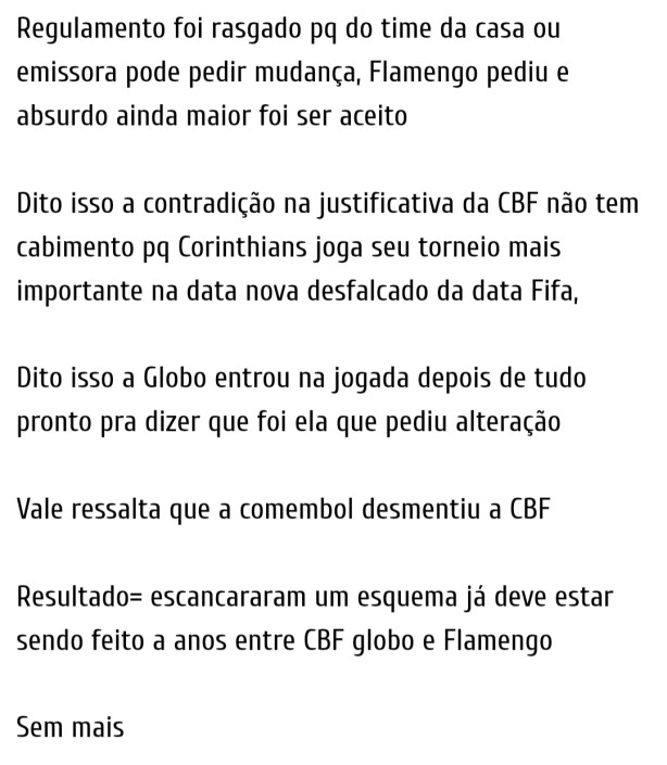 Sem mais