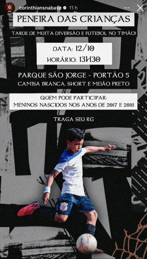 Peneira no Corinthians