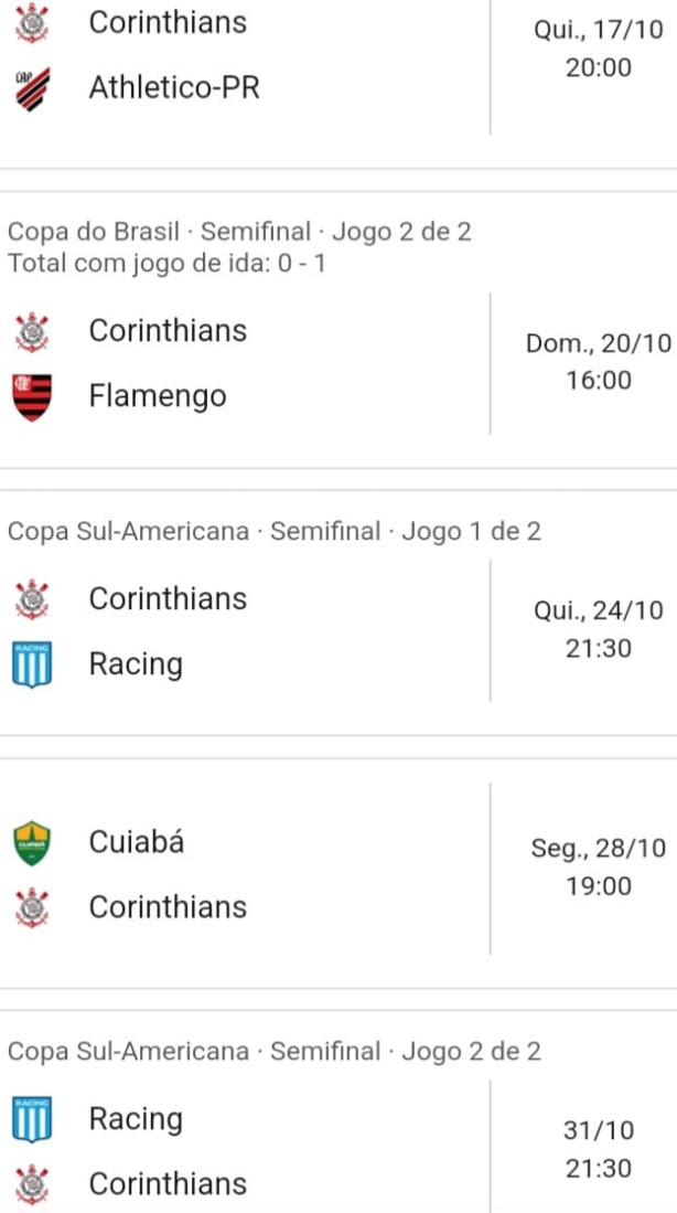 Outubro decisivo - 5 finais