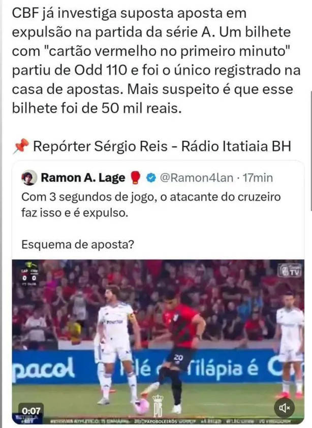 ESQUEMA de apostas