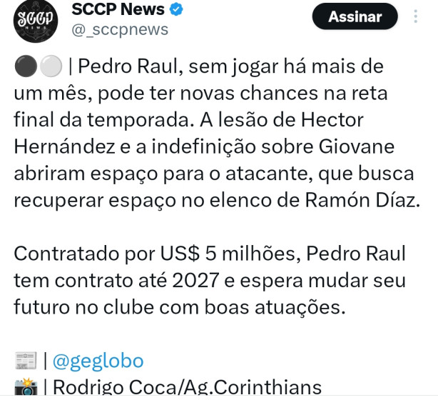 N�o bastasse escalar Romero como ponta Ramon Diaz agora quer dar chances ao Pedro Raul