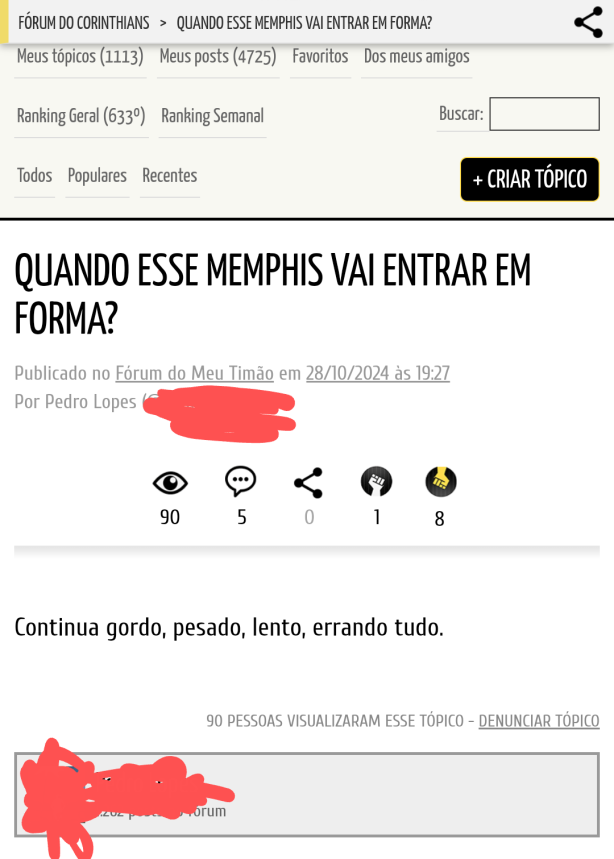 Cr�ticas ao Depay durante os jogos
