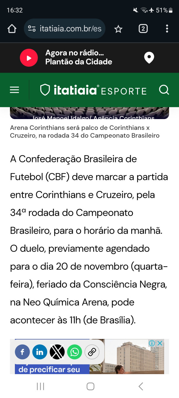 Corinthians t� sem moral mesmo n�...
