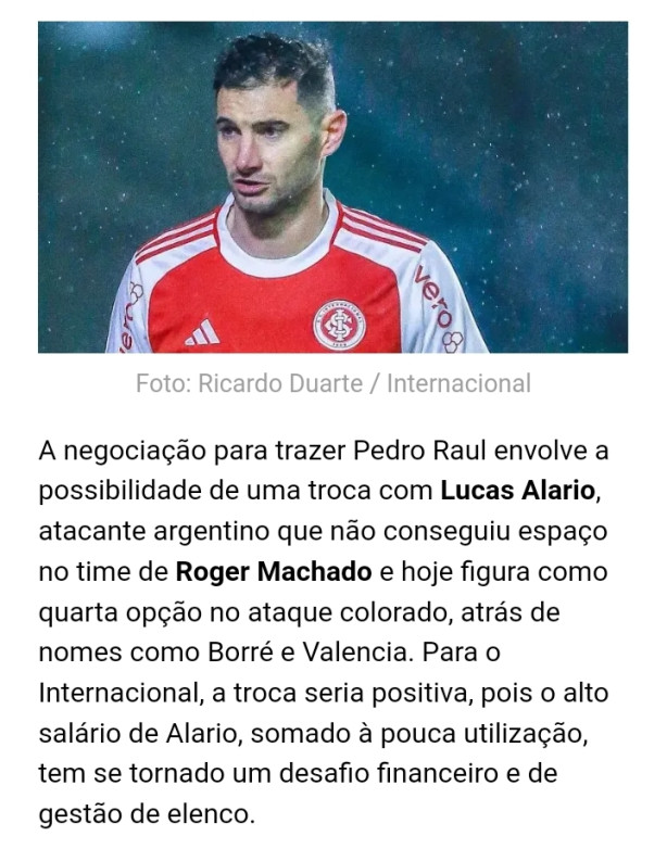 lucas alario na pr�xima temporada