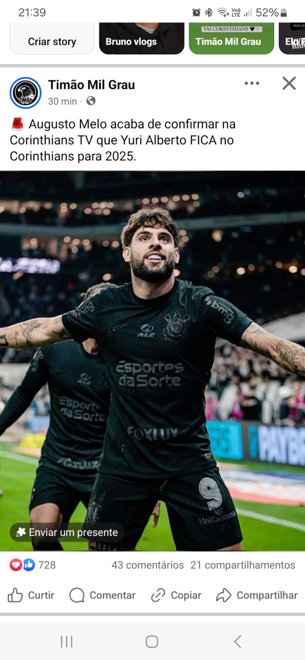Augusto Melo acaba de confirmar