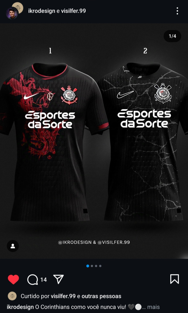E esse kit pesado do Corinthians que esse Designer criou...
