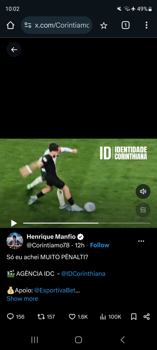 Engra�ado o var n�o tem chamado!