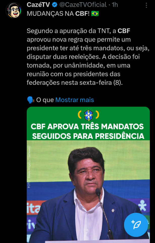 CBF - "Exemplo" de honestidade