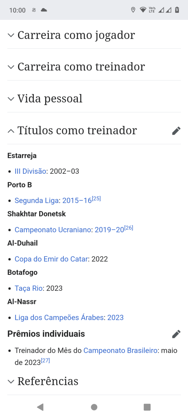 Sinceramente!