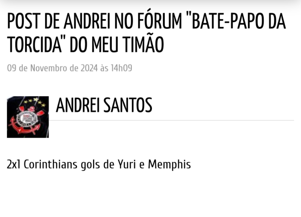 Eu disse