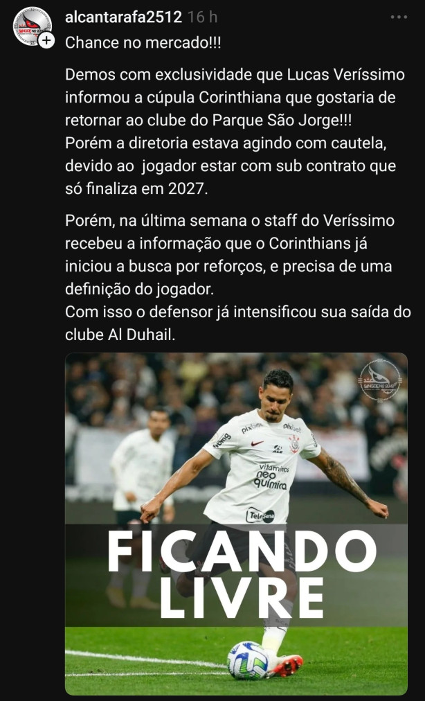 Not�cia Lucas ver�ssimo