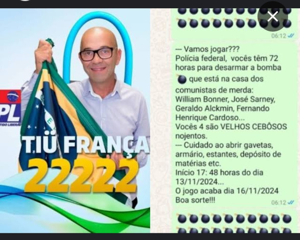 N�o tem louco, s� terrorista.