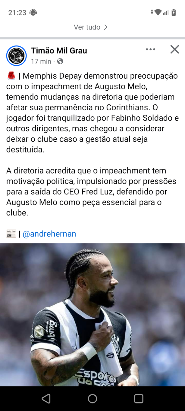 Memphis se for verdade, Parabns ao envolvidos!