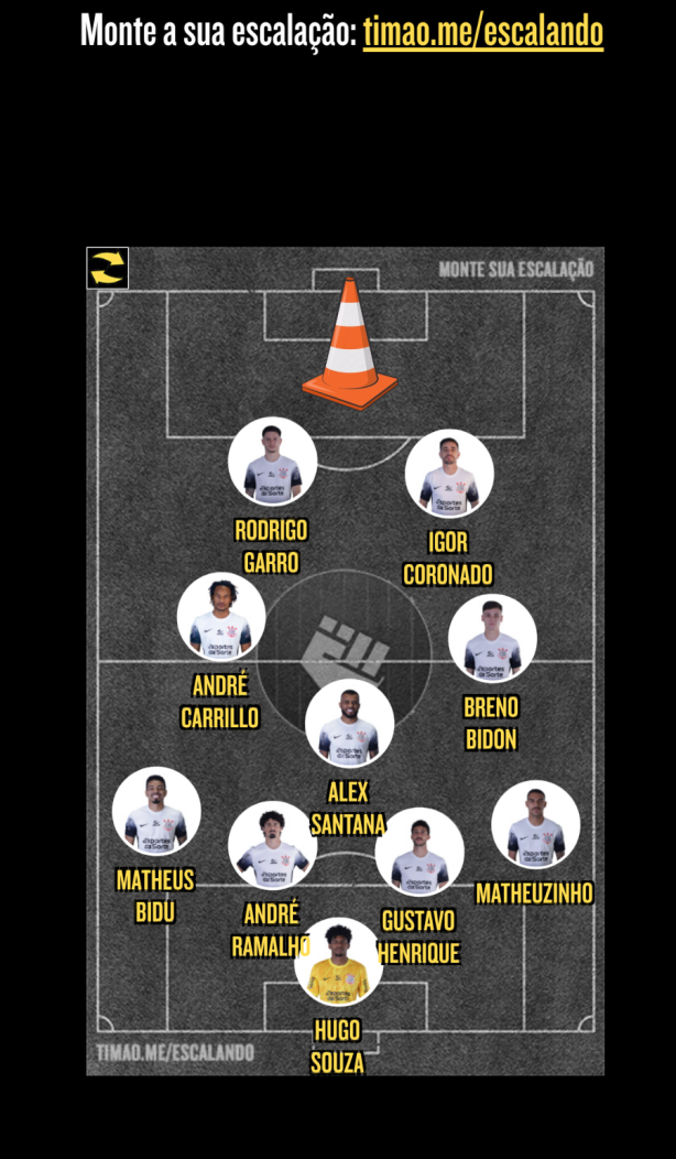 Forma��o contra o Vasco!